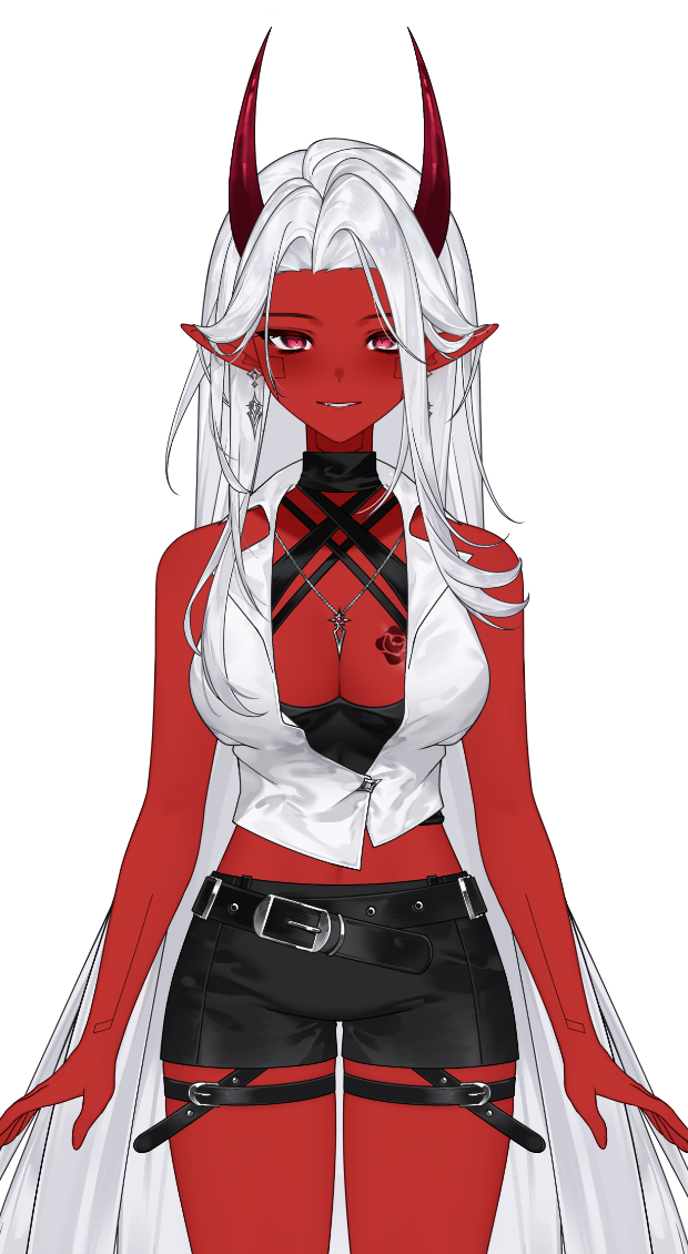 Daeris crimson portrait detail cropped from the original model